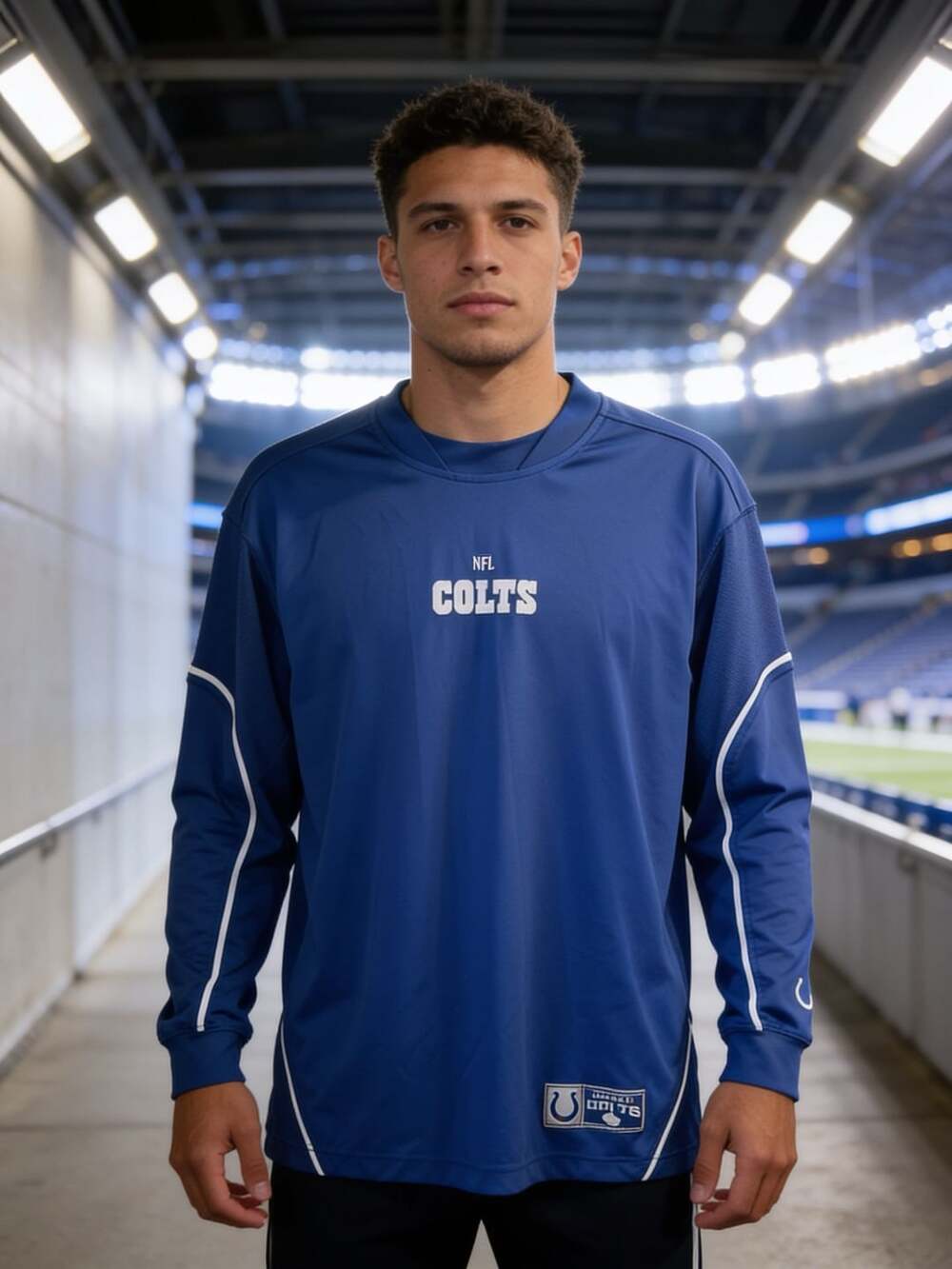 NFL Indianapolis Colts Long Sleeve Shirt Blue XL*